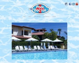 The Pool Doctor website built by Nerd Crossing