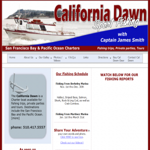 Previous California Dawn website