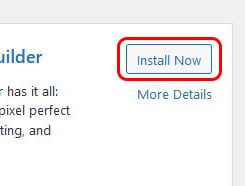 Install Now button